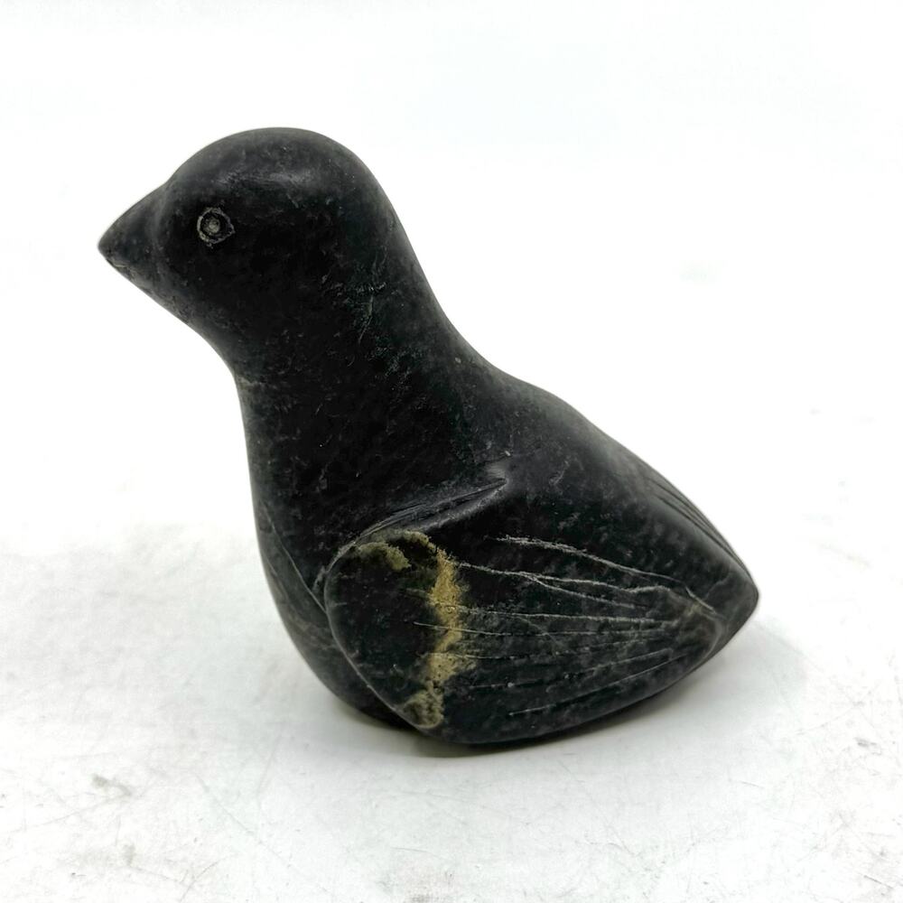 Inuit Handmade Serpentine Bird Sculpture by Billie Joe Nuna - Picture 2 of 8